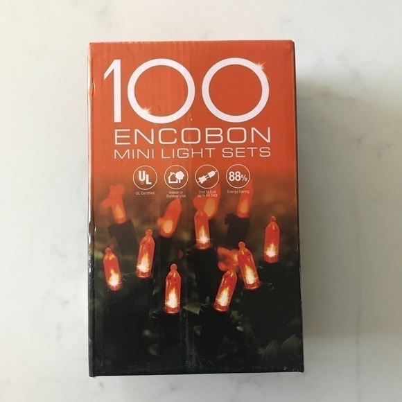 Orange halloween LED 30 foot string lights - Picture 7 of 7